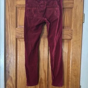 Seven7 Women's Straight Leg Pants - Burgundy